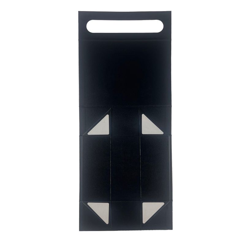 Hopfällbar presentbox - med presentkorg (24x18.2x8cm) - Svart
