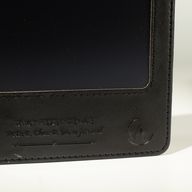 A5 Avsiktsanteckningsbok - LCD-skärmrengöringsduk - Svart läderimitation - 80 blad