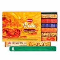 HEM Hexagonalt rökelse - Resinkollektion & aska-fångare (assorterat paket 6)