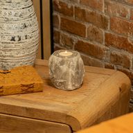 Grå saltsljusstake 600-800 g