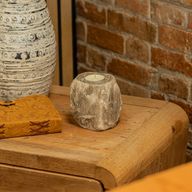 Grå saltsljusstake 600-800 g