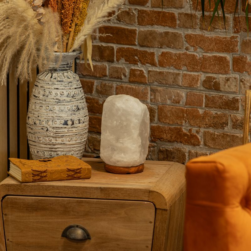 Crystal Rock Himalayasaltlampa - och bas ca 3-5 kg
