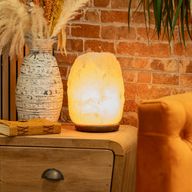 Crystal Rock Himalayasaltslampa - och bas ca 8-10 kg