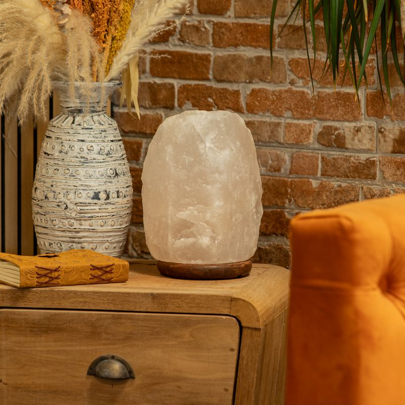Crystal Rock Himalayasaltslampa - och bas ca 8-10 kg
