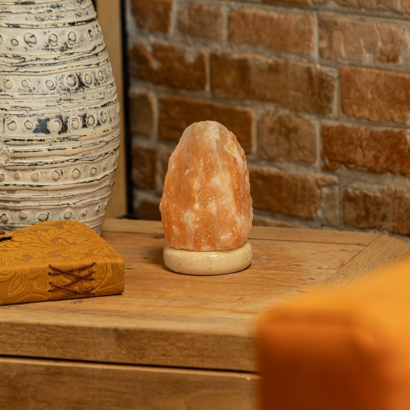 Kvalitets USB Naturlig Saltlampa - 11,5 cm (multi)