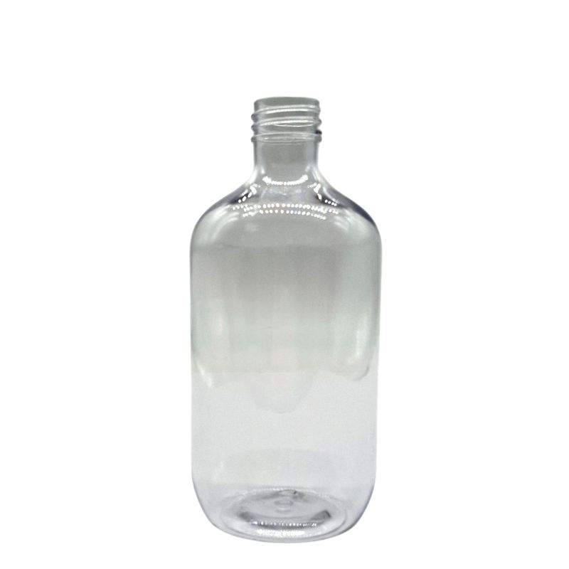 Genomskinlig Boston-flaska i plast - 500ml