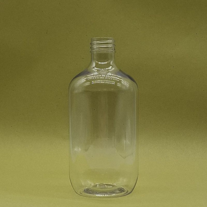 Genomskinlig Boston-flaska i plast - 500ml