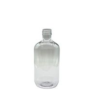 Klar Boston-flaska i plast - 250 ml