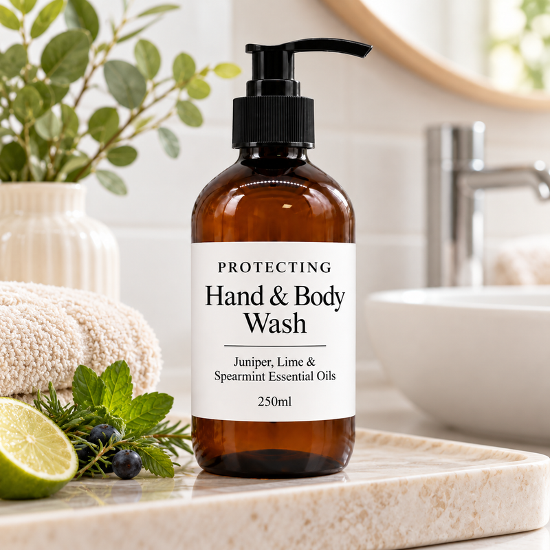 White Label Juniper, Lime och Spearmint Hand- och kroppstvål 250 ml