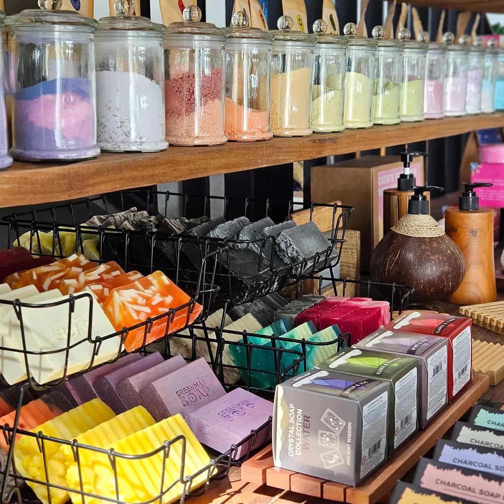 AWGifts showroom med tvålar och badprodukter