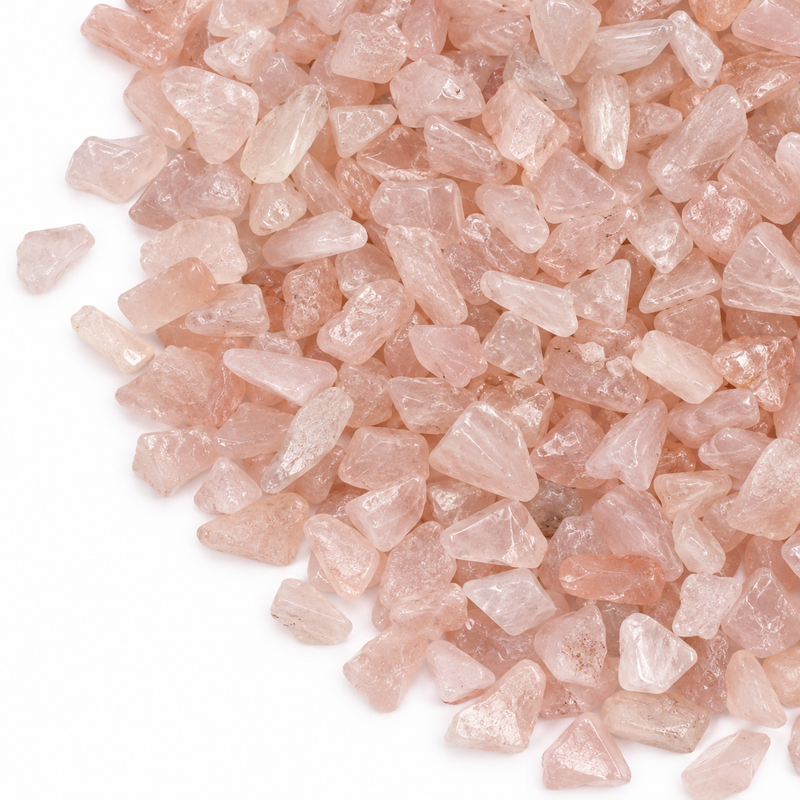 Rosenkvarts ädelstensflisor i bulk - 1 kg