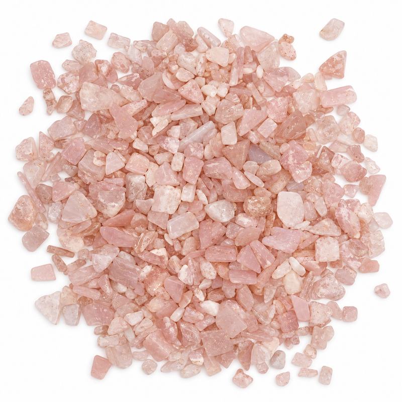 Rosenkvarts ädelstensflisor i bulk - 1 kg