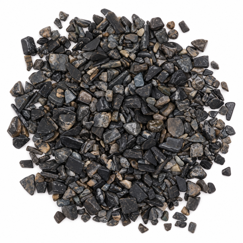 Svart turmalin ädelstensflisor i bulk - 1 kg
