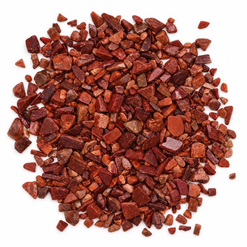 Röd jaspis ädelstensflisor i bulk - 1 kg