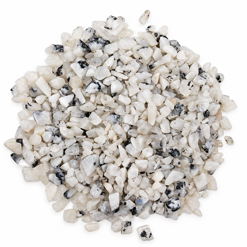 Regnbågsmånsten i chipsform, bulk - 1 kg
