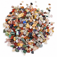 Blandade naturliga ädelstenschips - 1 kg