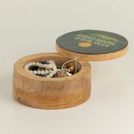 Rund emaljerad ask - Stay Wild Moon Child