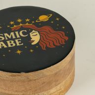 Rund emaljerad ask - Cosmic Babe