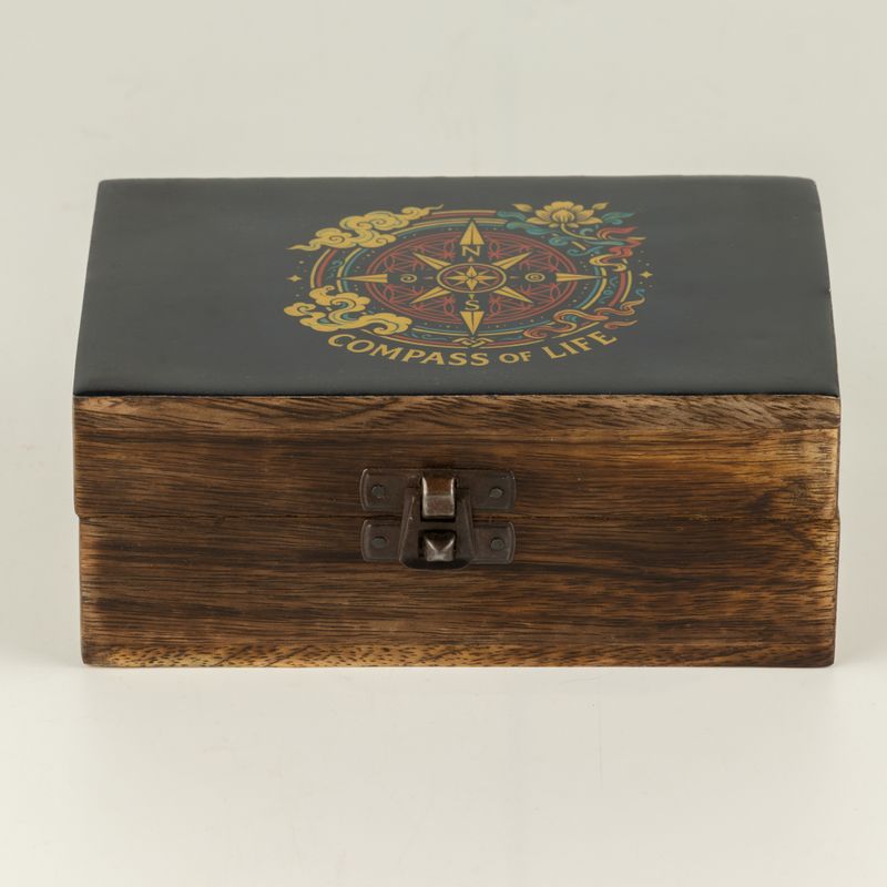 Mellanstor Emaljerad Ask - Compass of Life