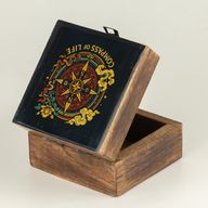 Liten Emaljerad Ask - Compass of Life