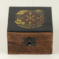 Liten Emaljerad Ask - Compass of Life