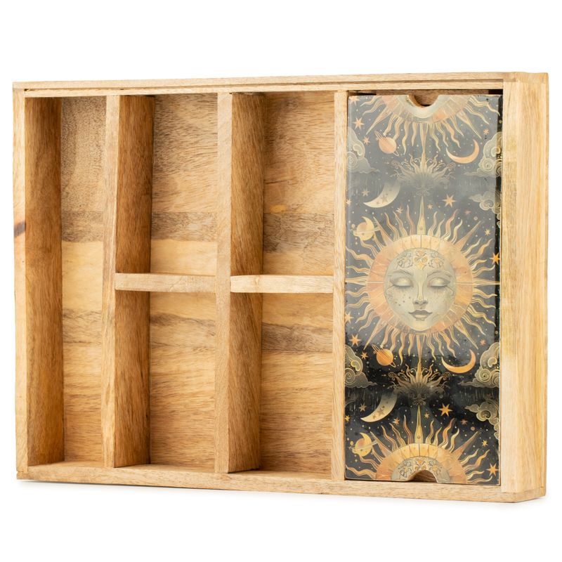 Tarotbricka Solgudinna med Korthållare