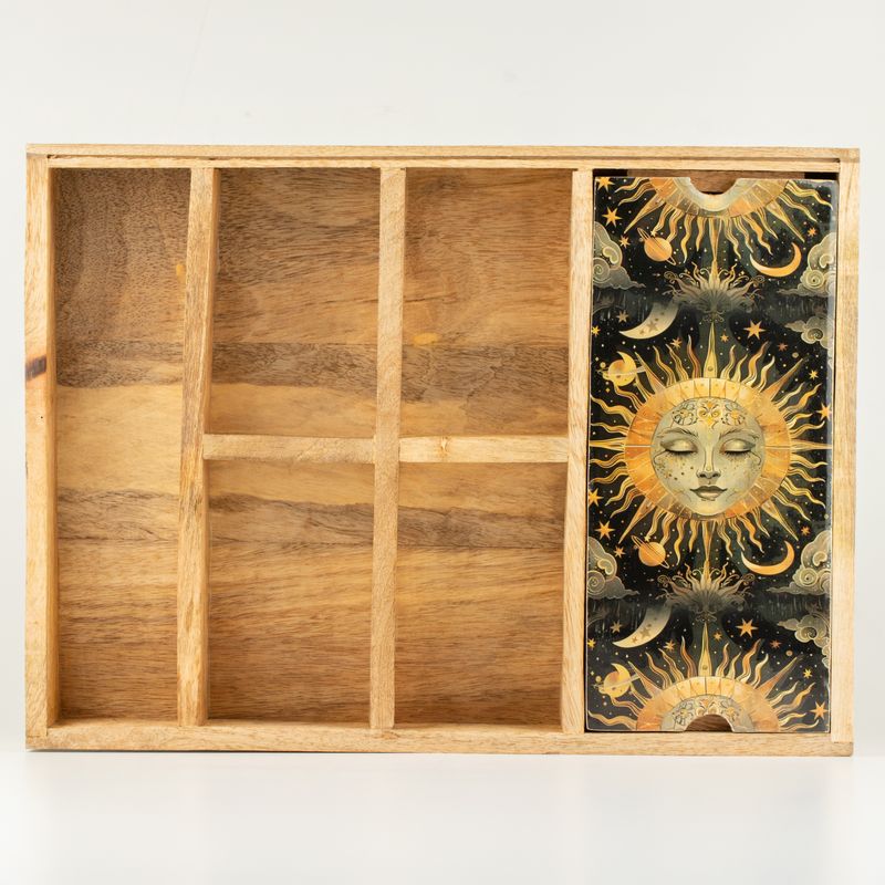 Tarotbricka Solgudinna med Korthållare
