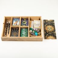 Tarotbricka Solgudinna med Korthållare