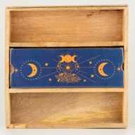 Tarotbricka med Månfaser och Kortställ - Blå