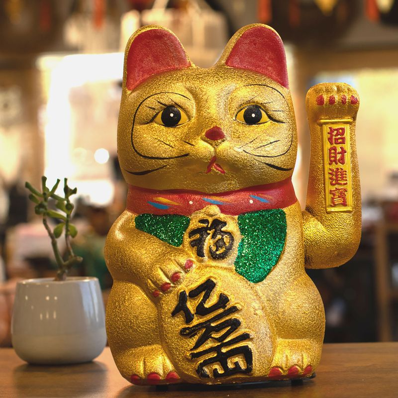 Lyckokatt (Maneki Neko) - Mycket Stor