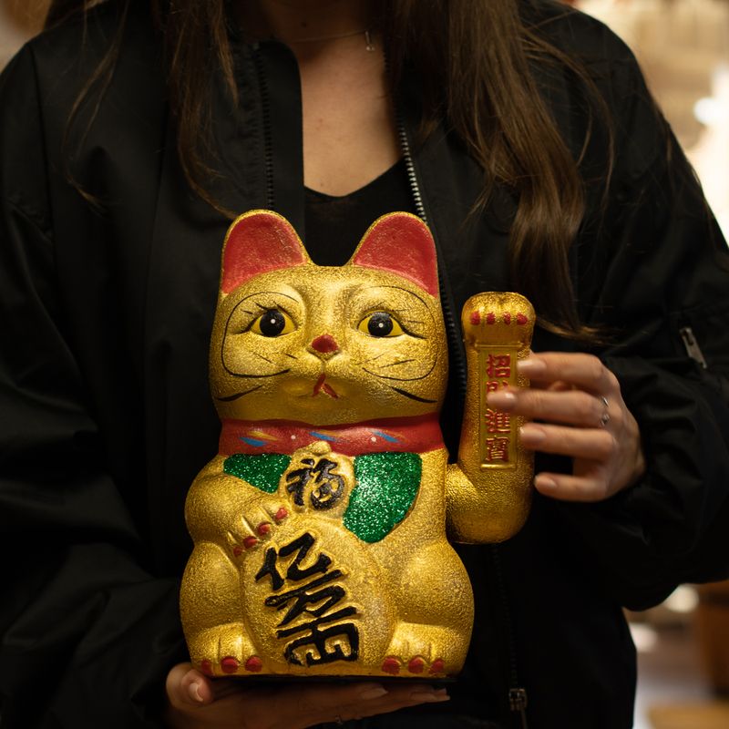 Lyckokatt (Maneki Neko) - Mycket Stor