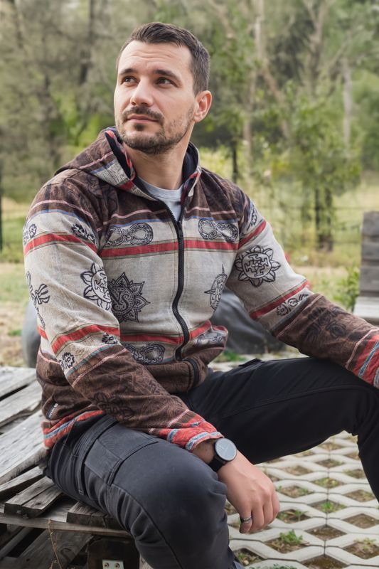 Nomad Sari Himalayan Soul Jacka - Stone Mandala - Medium