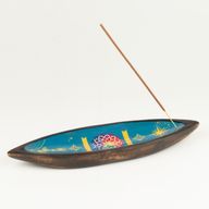 Rökelsehållare i Emalj - Mangoträ - Mandala