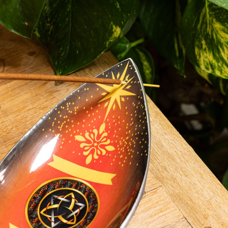 Emaljerad Rökelsehållare - Aluminium - Pagan Triquetra