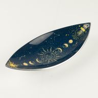 Emaljerad Rökelsehållare - Aluminium - Zodiak Månfaser