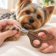 PAW Grooming Tools - Halvcirkelformad Klotång - Valnöt - Rostfritt Stål (304)