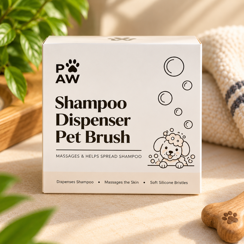 PAW Grooming Tools - Easy Wash Schampo & Massage - Silikonborst
