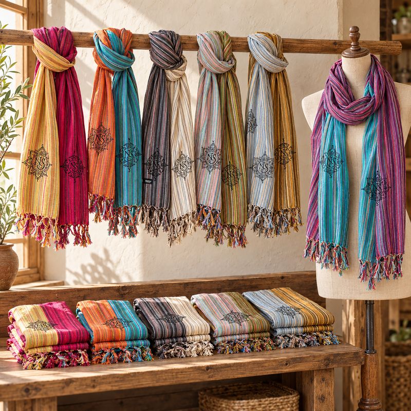 Nomad Sari Travel Blessing Scarves - Startpaket – 36 Sjal