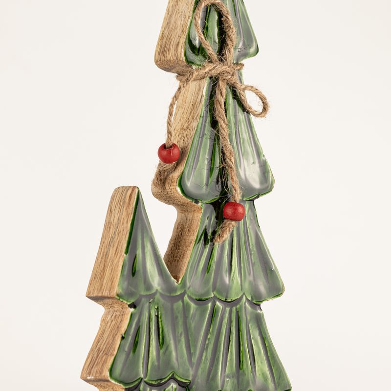 Lost in the Forest - Medium - Två Emaljerade Träd - (34x11x2.5cm)