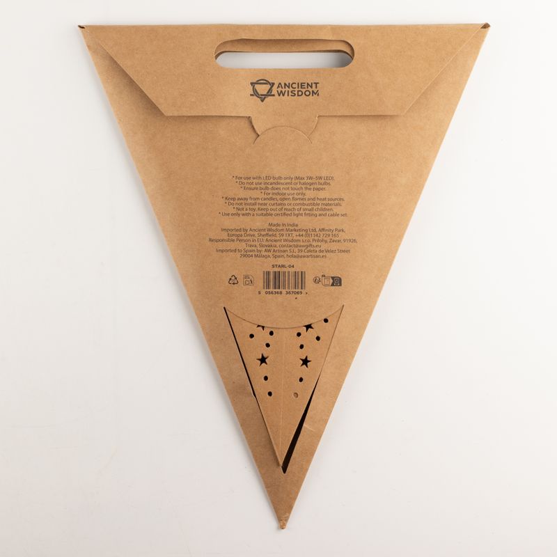 Stjärnlampa - Naturbrun - Sjuuddig - 60cm