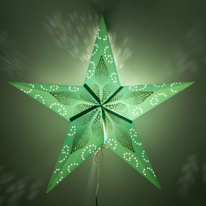 Stjärnlampa - Green Festival - Femuddig - 60cm