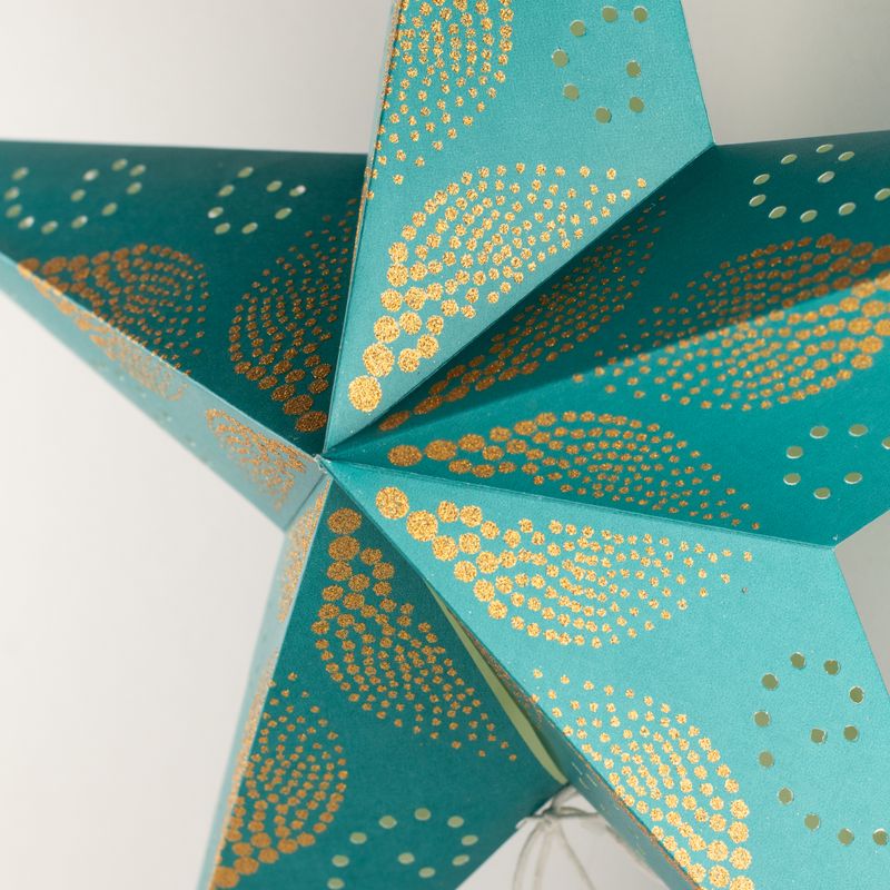Stjärnlampa - Green Festival - Femuddig - 60cm