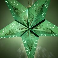Stjärnlampa - Green Festival - Femuddig - 60cm
