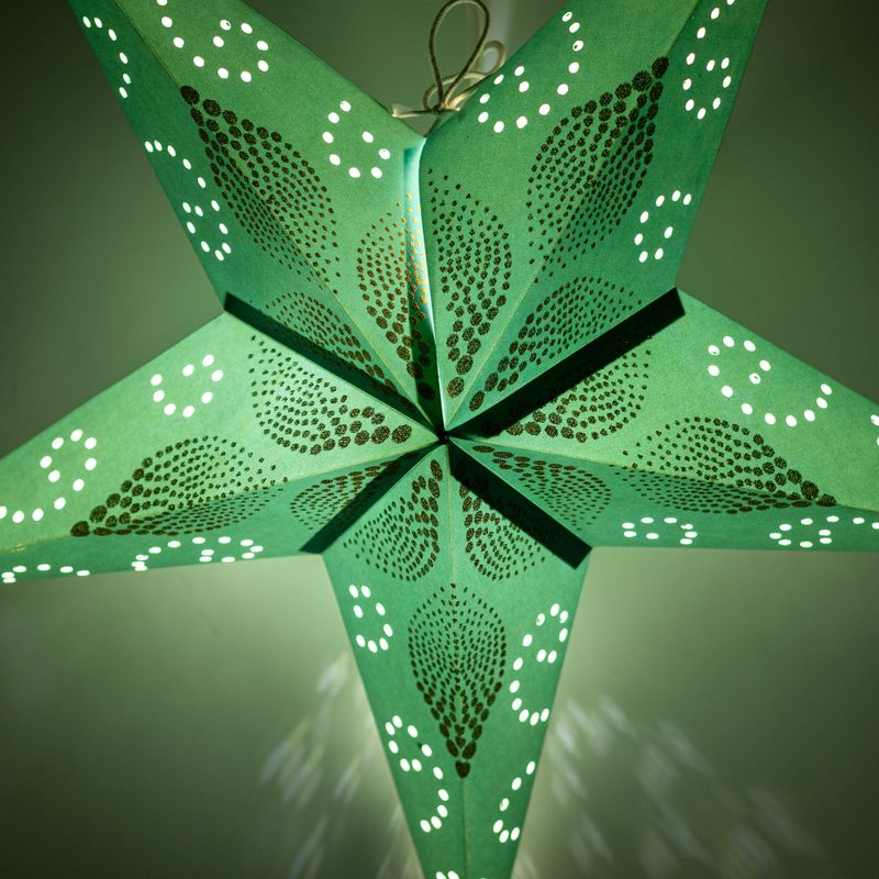 Stjärnlampa - Green Festival - Femuddig - 60cm