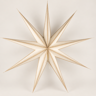 Stjärnlampa - Super Nova Champagne Glitter med Nio Spetsar - 90 cm