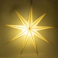 Stjärnlampa - Super Nova Champagne Glitter med Nio Spetsar - 90 cm