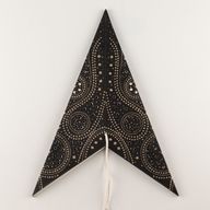 Stjärnlampa - Svart Norrsken Sjuuddig - 60cm