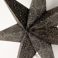 Stjärnlampa - Svart Norrsken Sjuuddig - 60cm