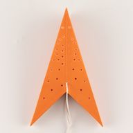 Stjärnlampa - Orange Ljus med Nio Uddar - 45cm