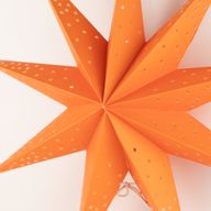 Stjärnlampa - Orange Ljus med Nio Uddar - 45cm